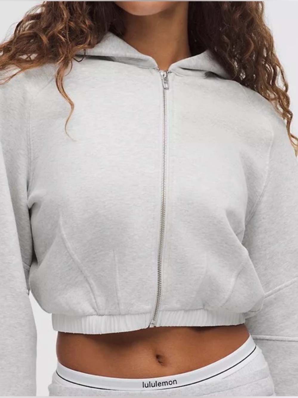 Lululemon Loungeful Relaxed Full-Zip Crop Hoodie